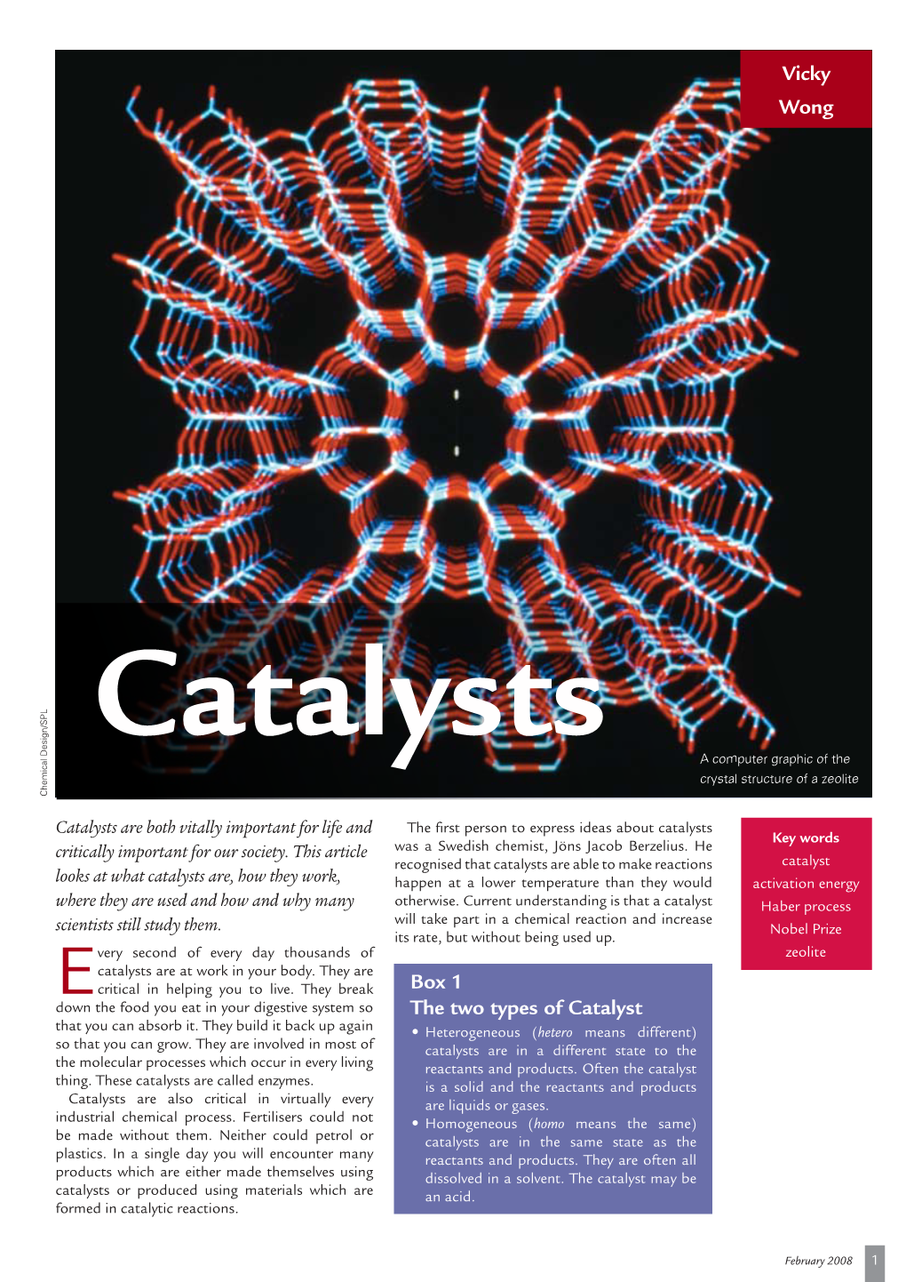 Vicky Wong Box 1 the Two Types of Catalyst