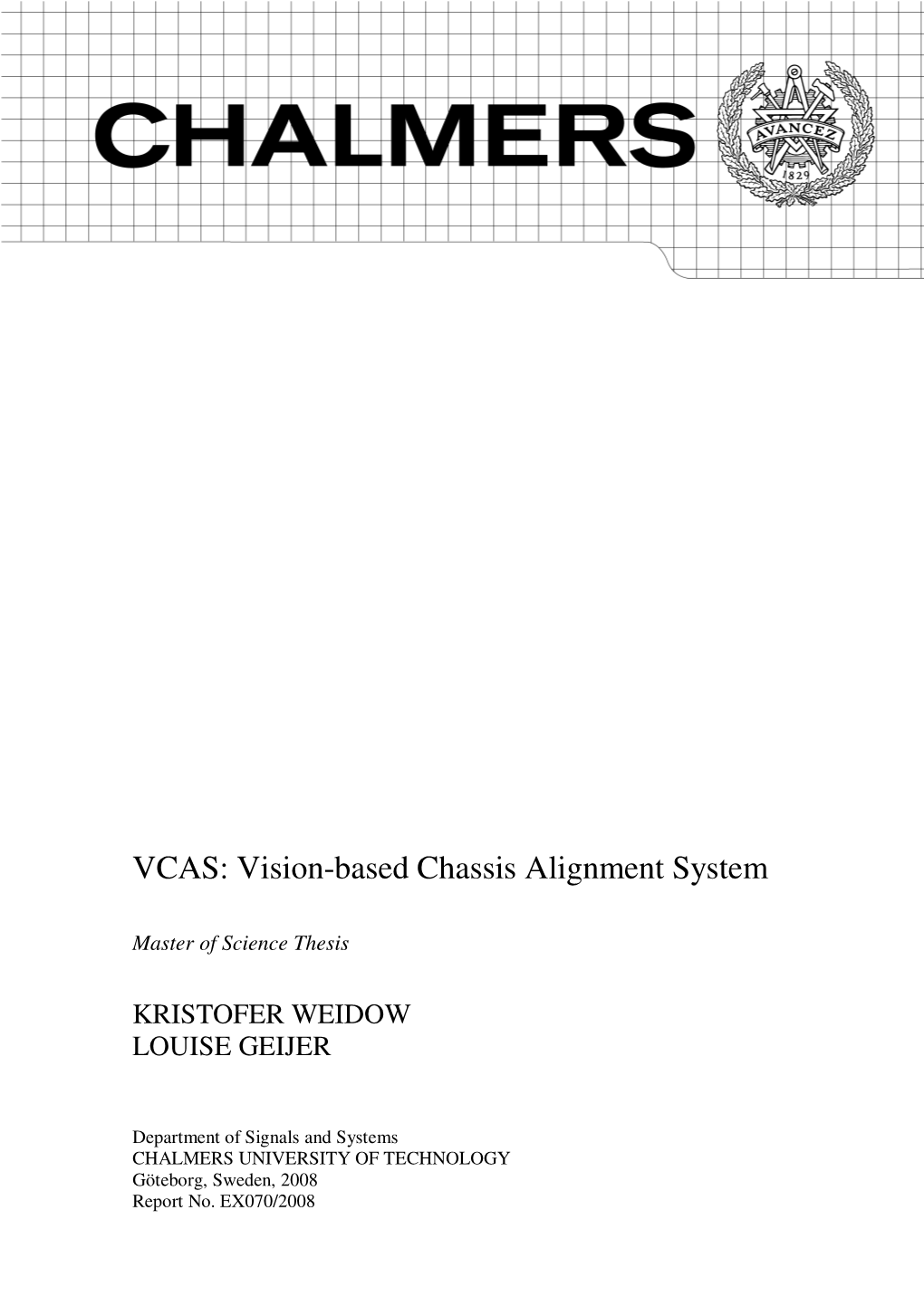 Vision-Based Chassis Alignment System