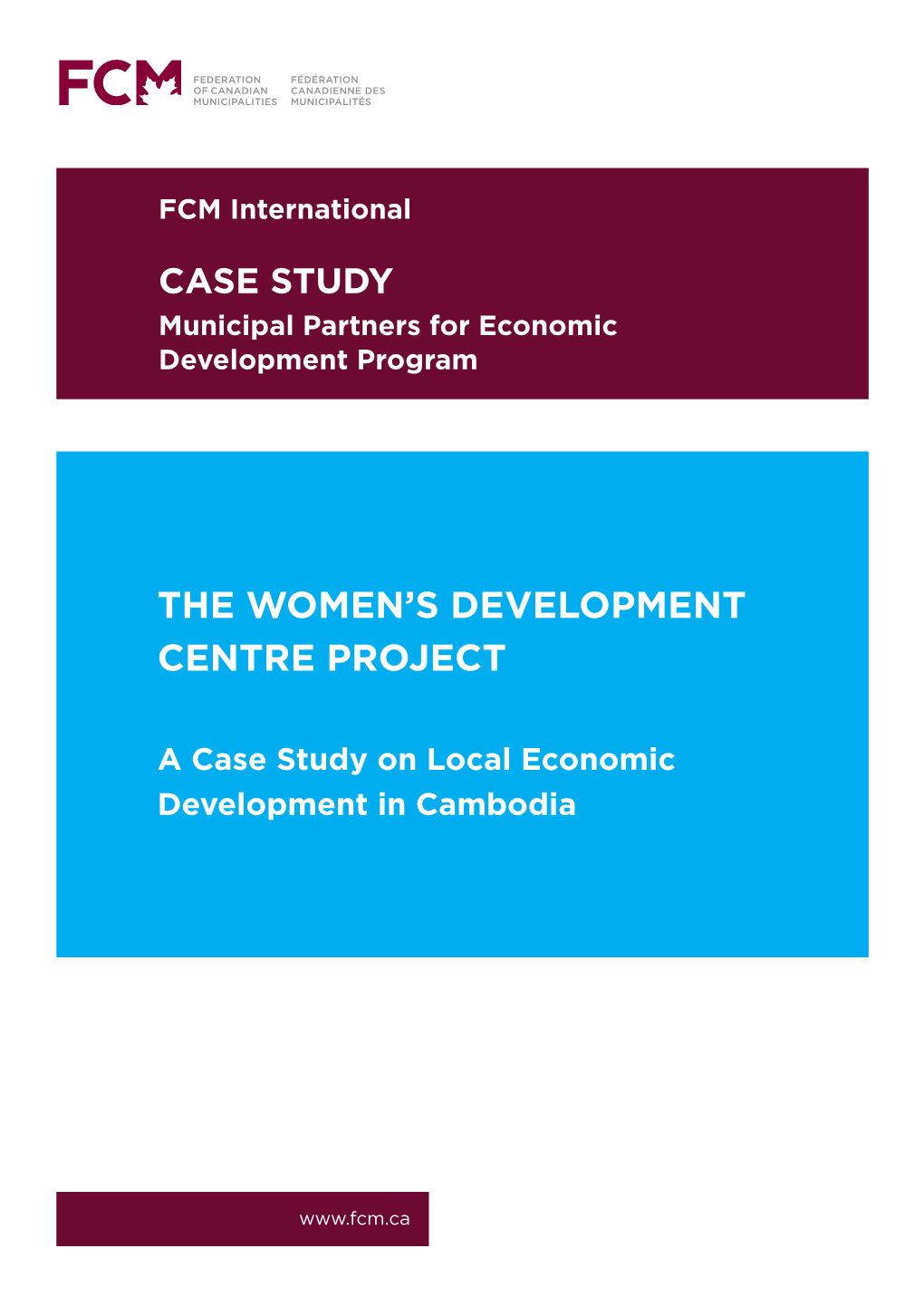 The Women's Development Centre Project: a Case Study on Local Economic Development in Cambodia Ⅵ 1 4