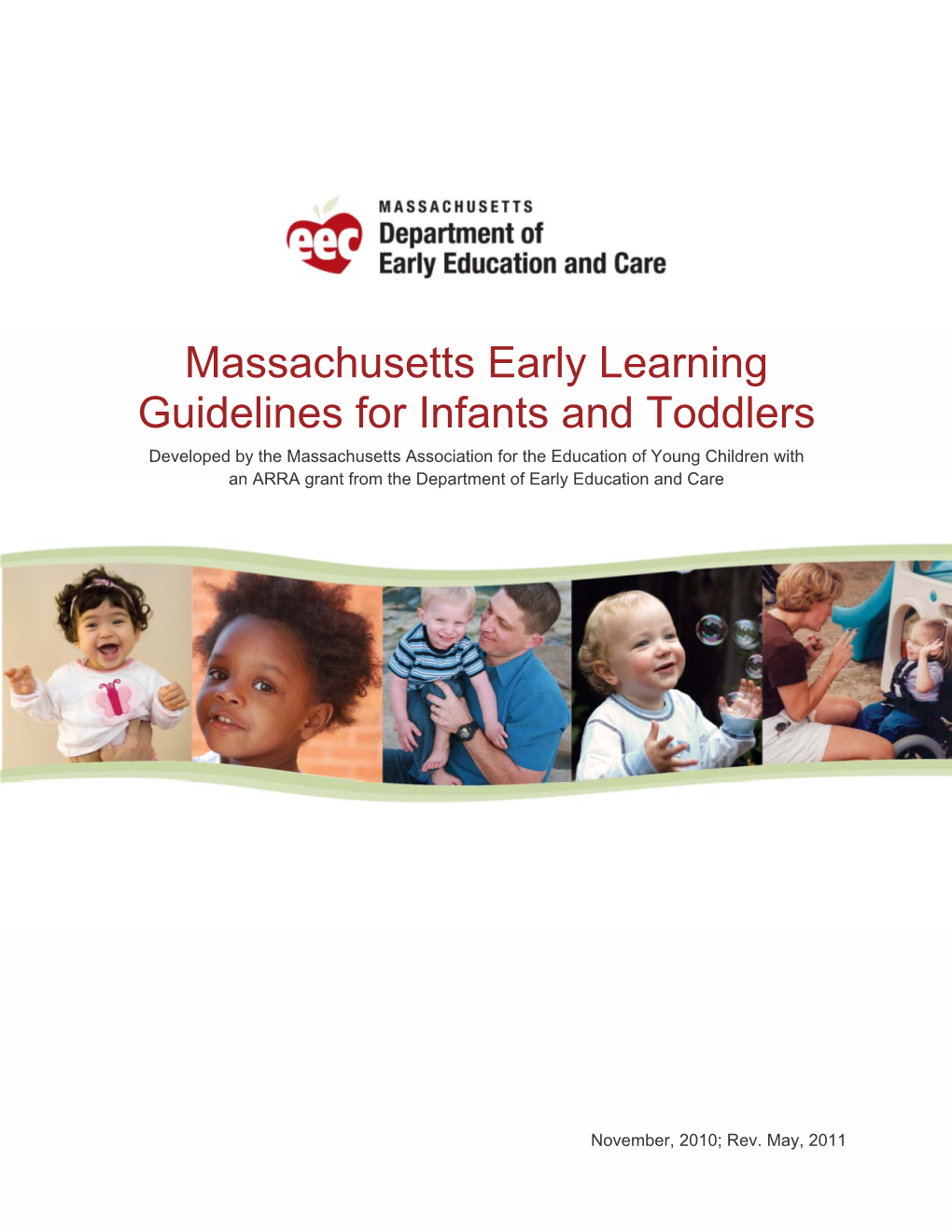 Massachusetts Early Learning Guidelines for Infants and Toddlers