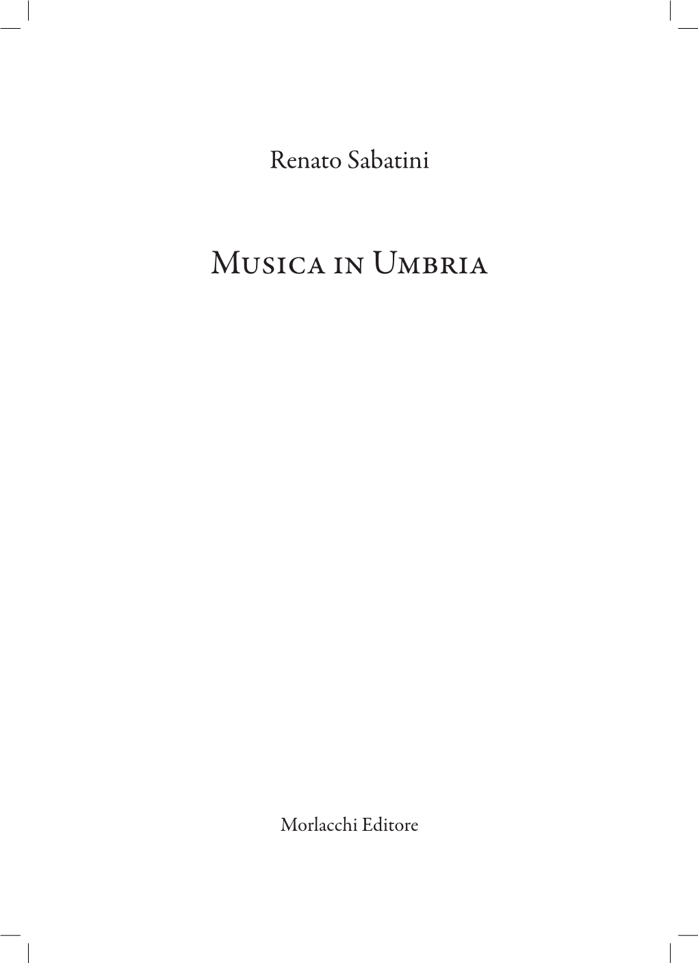 Musica in Umbria