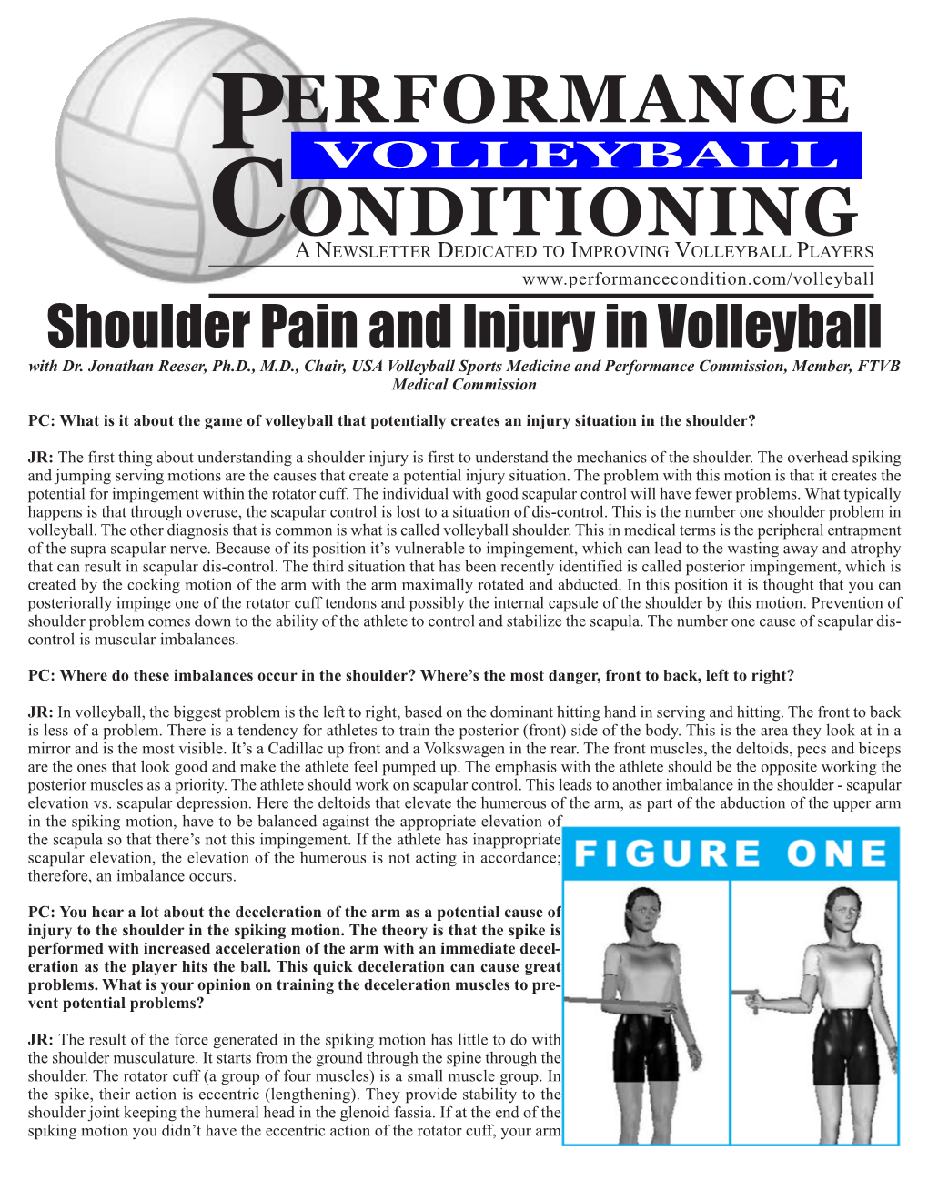 Shoulder Pain and Injury in Volleyball Layout 1