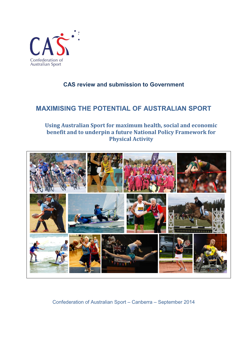 Maximising the Potential of Australian Sport