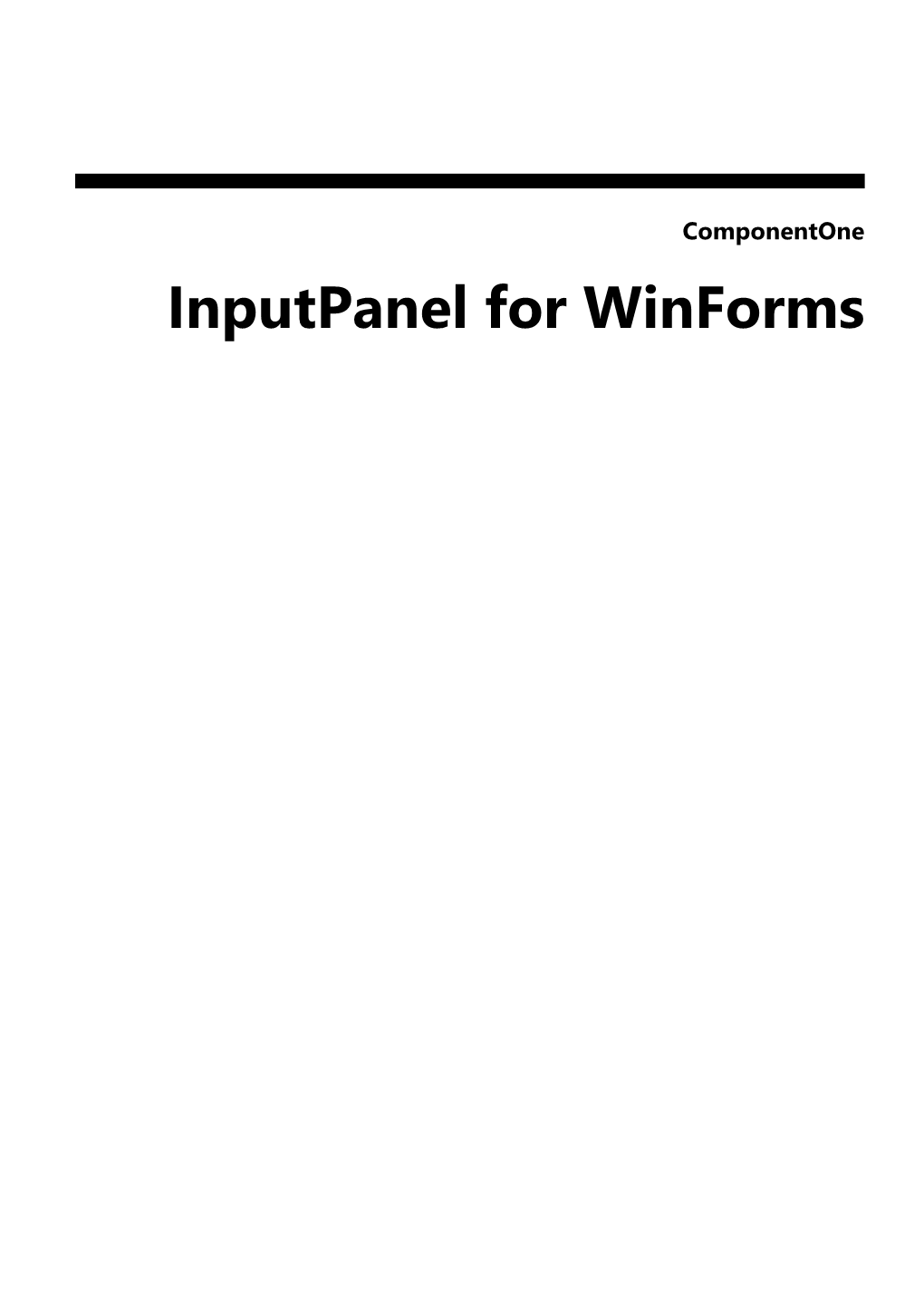 Inputpanel for Winforms