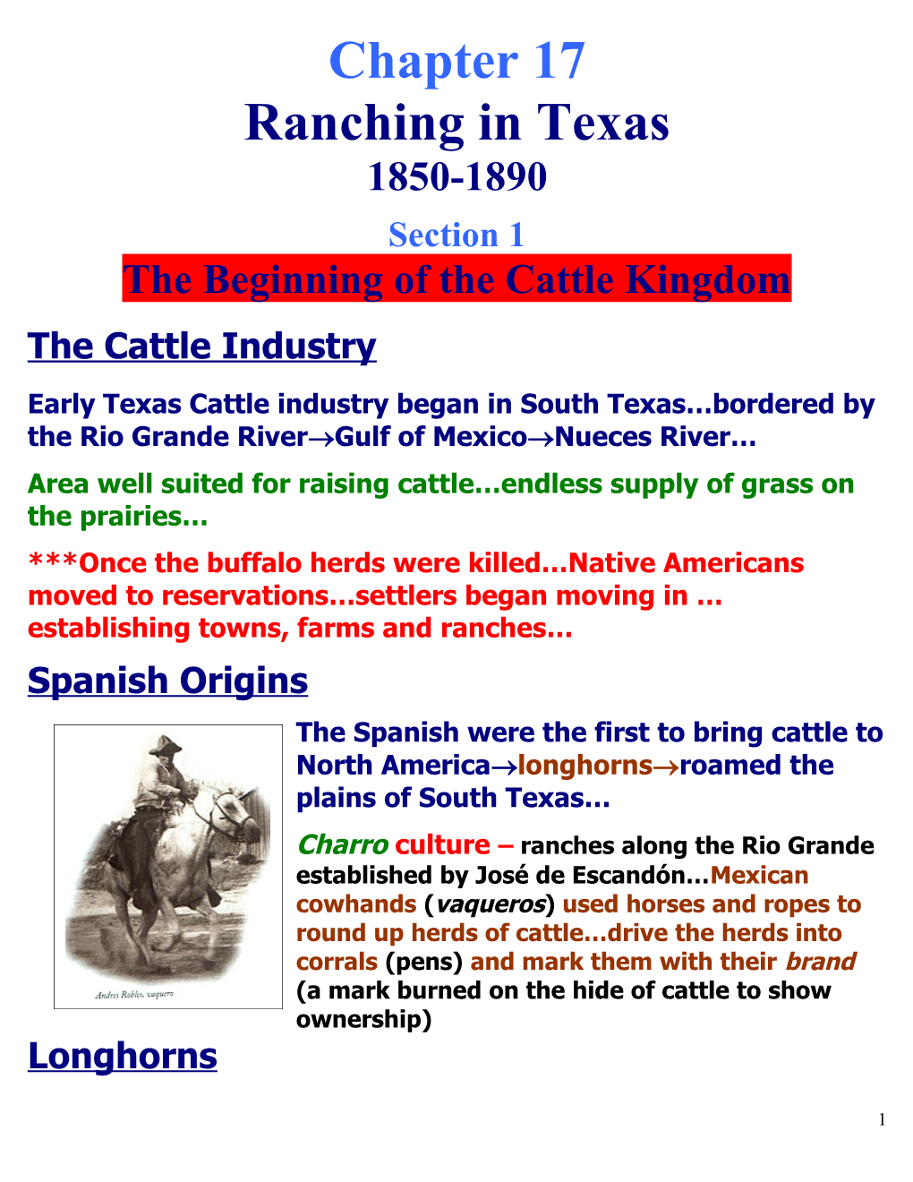The Beginning of the Cattle Kingdom