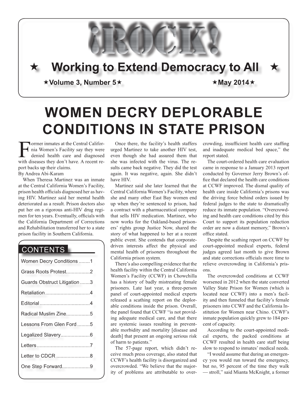 Women Decry Deplorable Conditions in State Prison