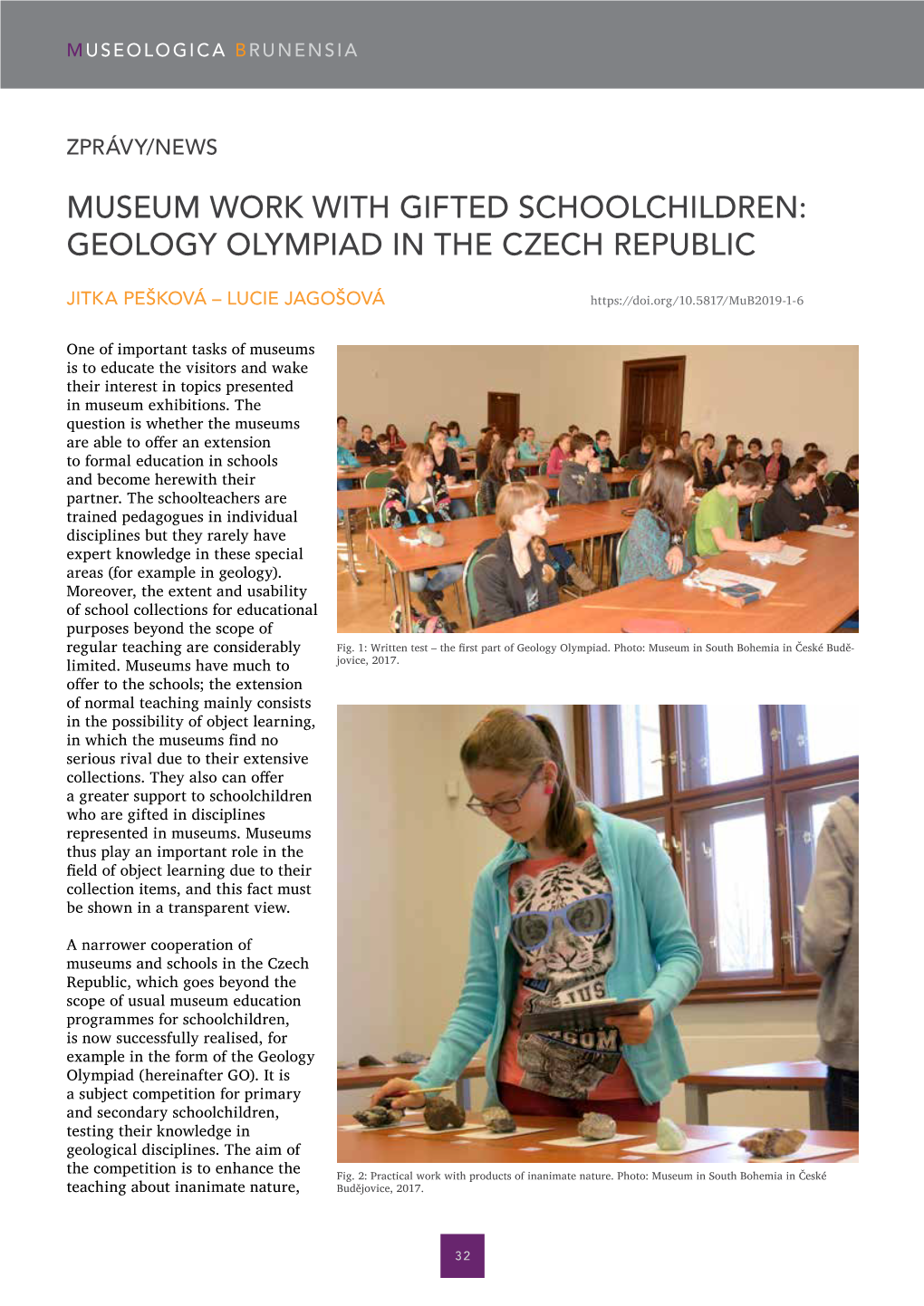 Geology Olympiad in the Czech Republic