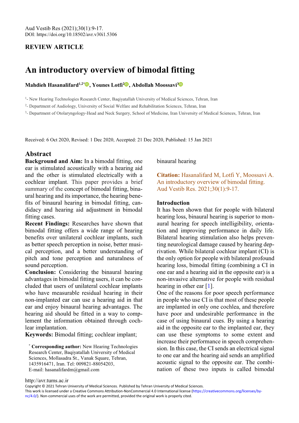 An Introductory Overview of Bimodal Fitting