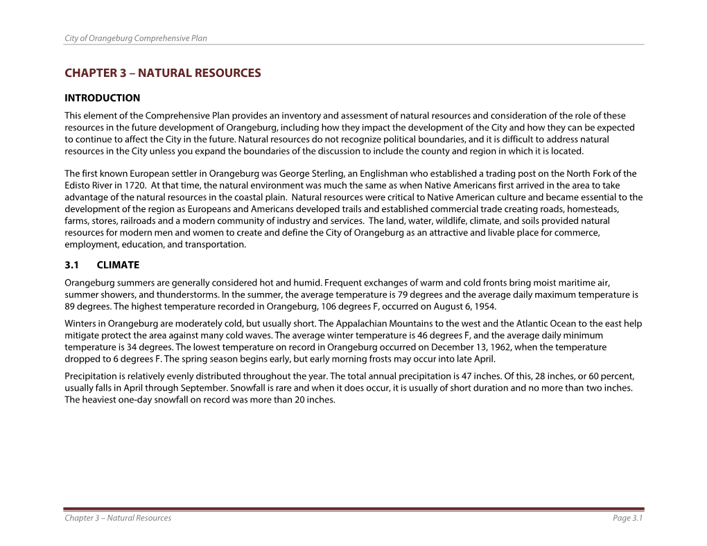 Chapter 3 – Natural Resources