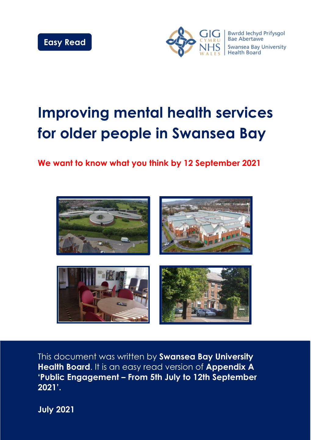 Improving Mental Health Services for Older People in Swansea Bay