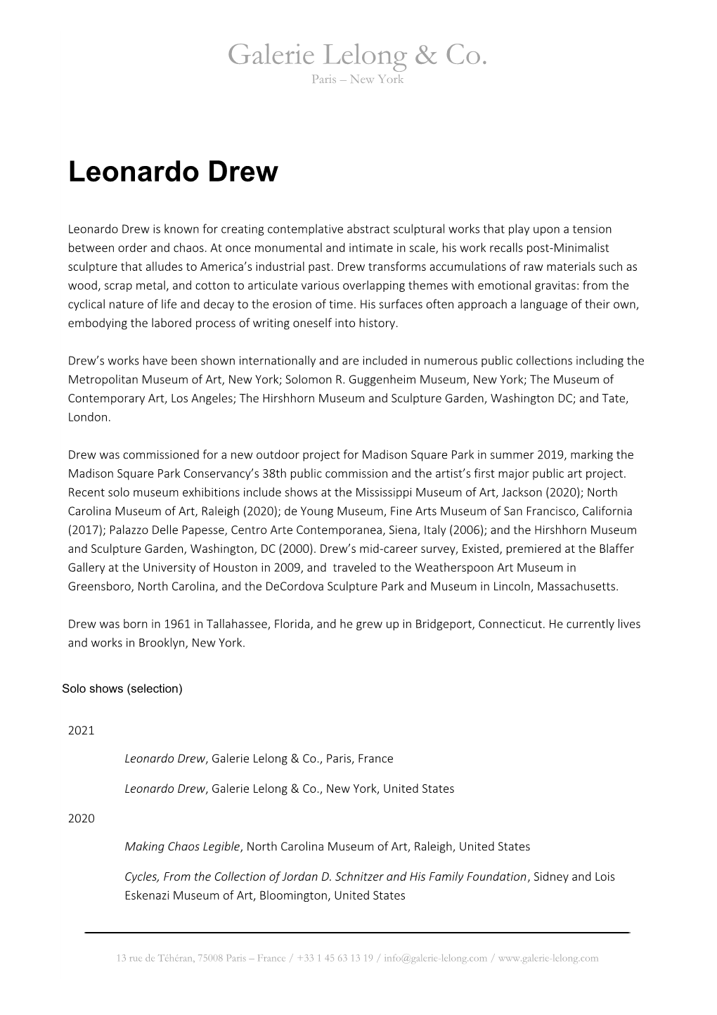 Leonardo Drew