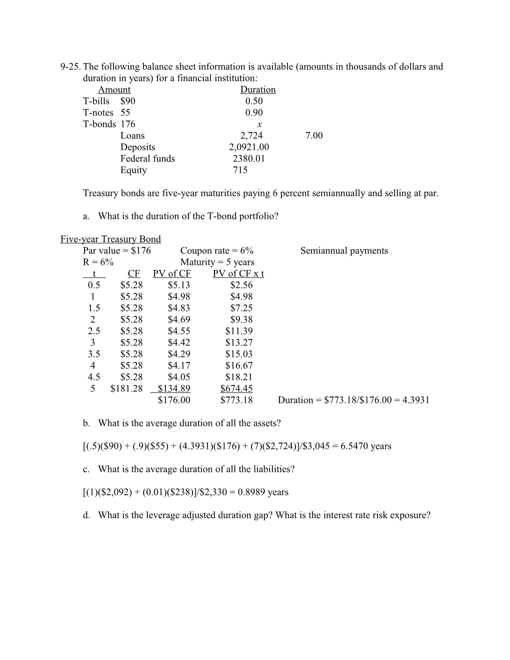 9-25. the Following Balance Sheet Information Is Available (Amounts in Thousands of Dollars