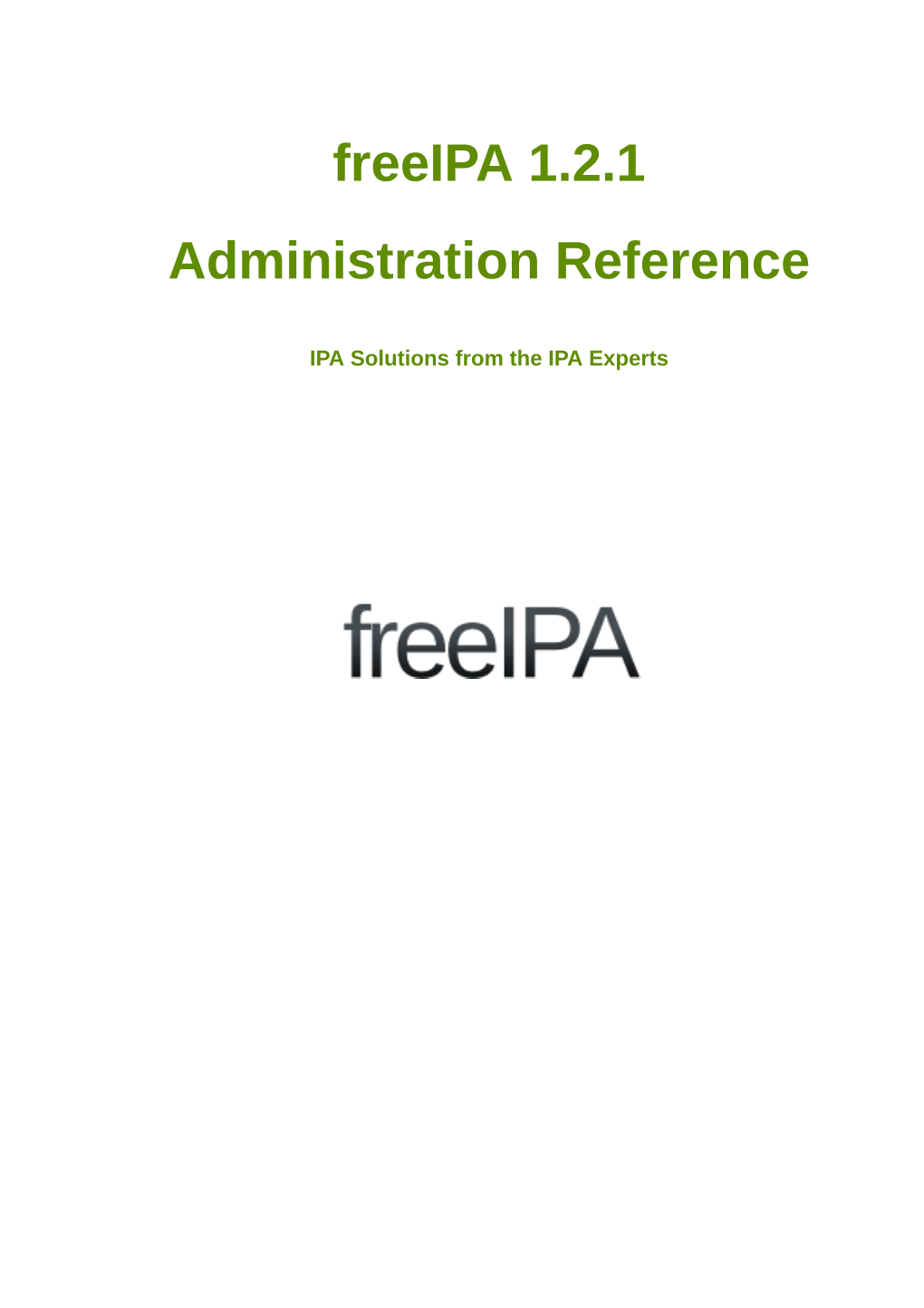 Freeipa 1.2.1 Administration Reference