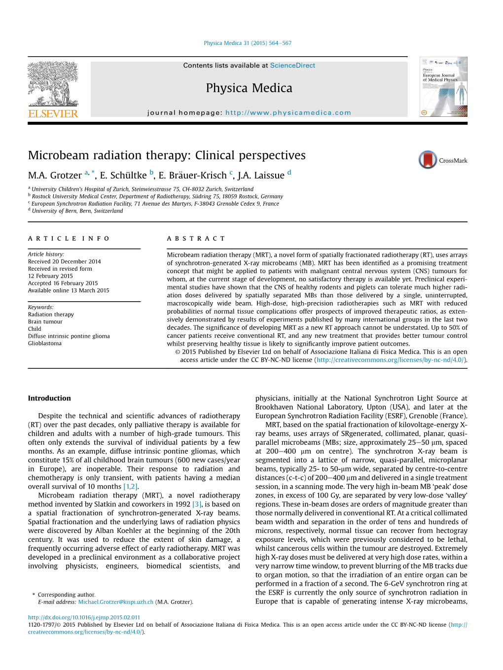 Microbeam Radiation Therapy: Clinical Perspectives