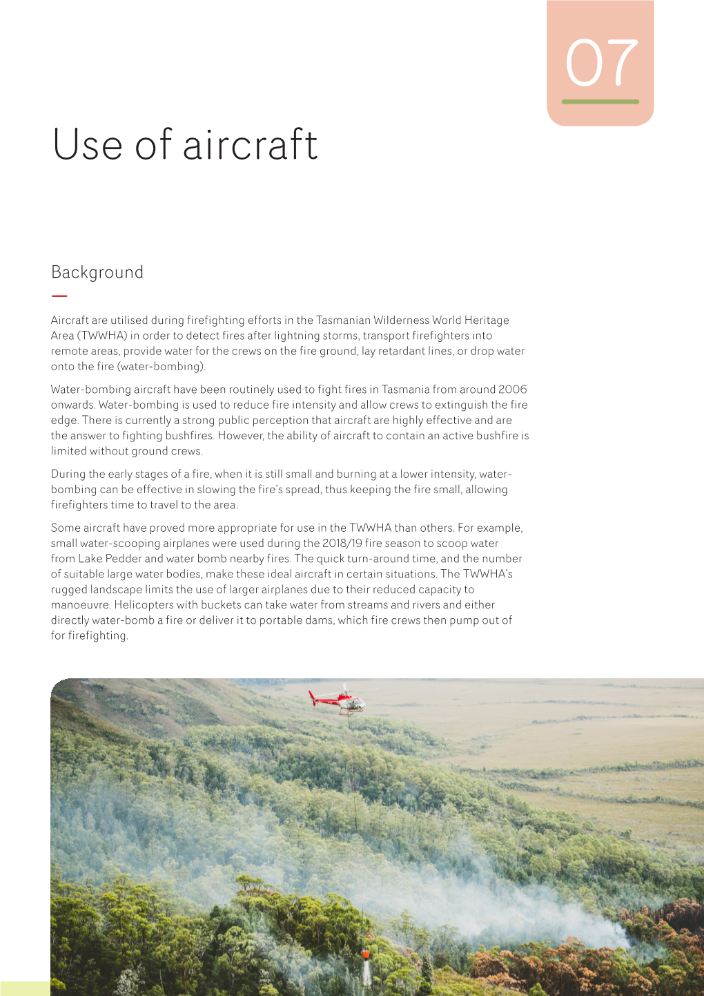 Use of Aircraft