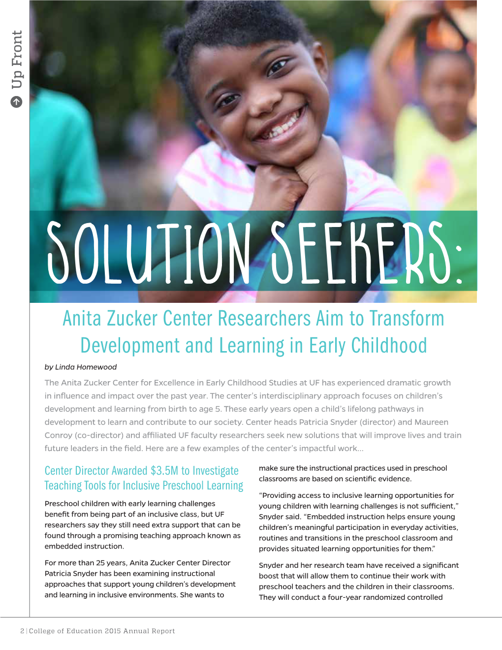 Anita Zucker Center Researchers Aim To
