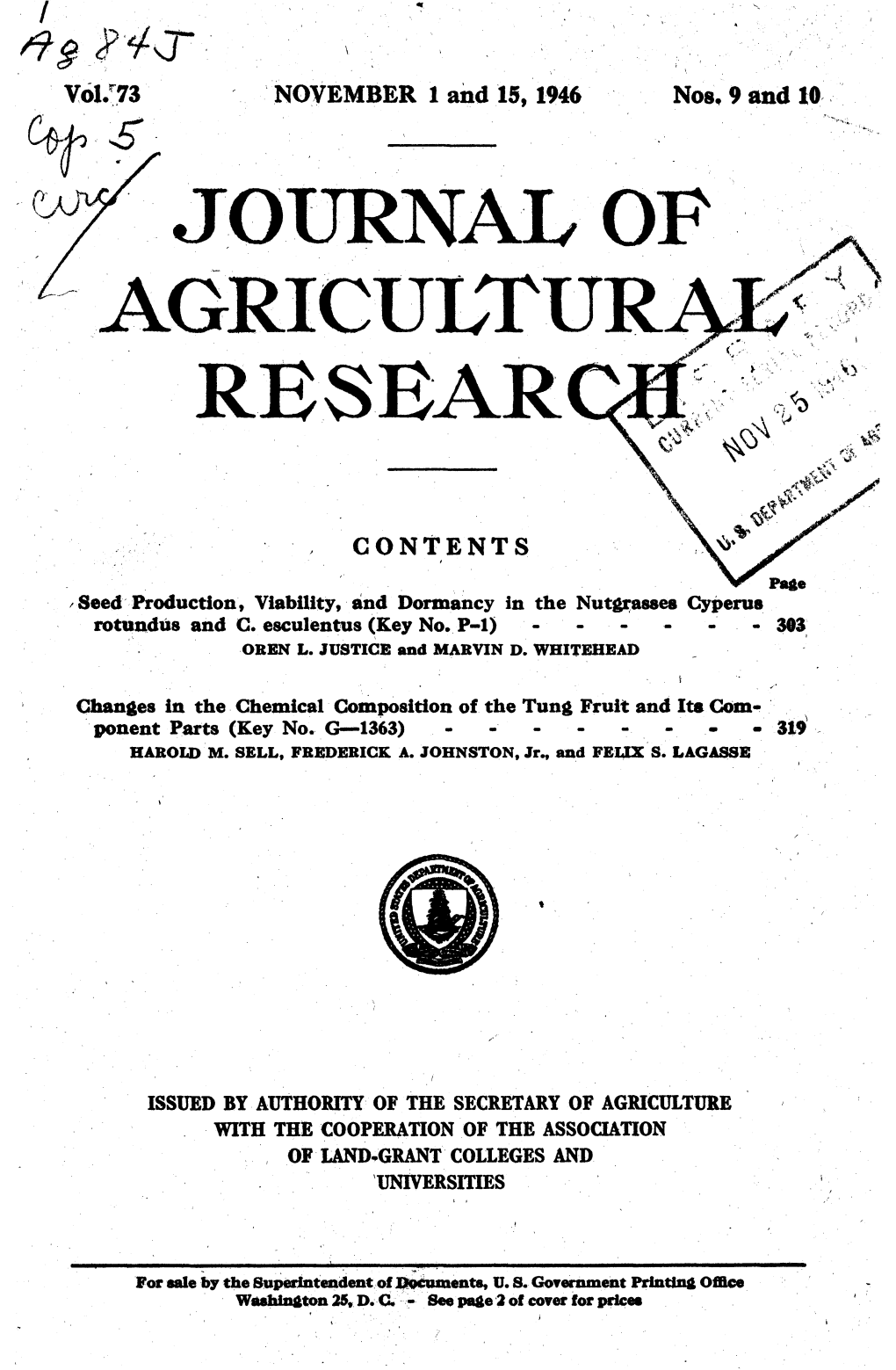 Journal of Agricultur Rbsear