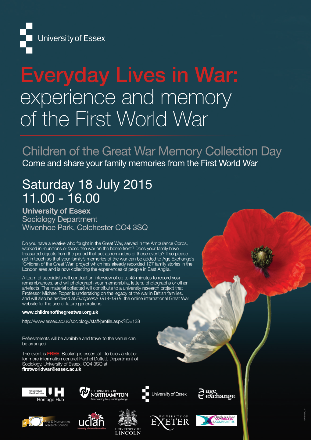 Experience and Memory of the First World War