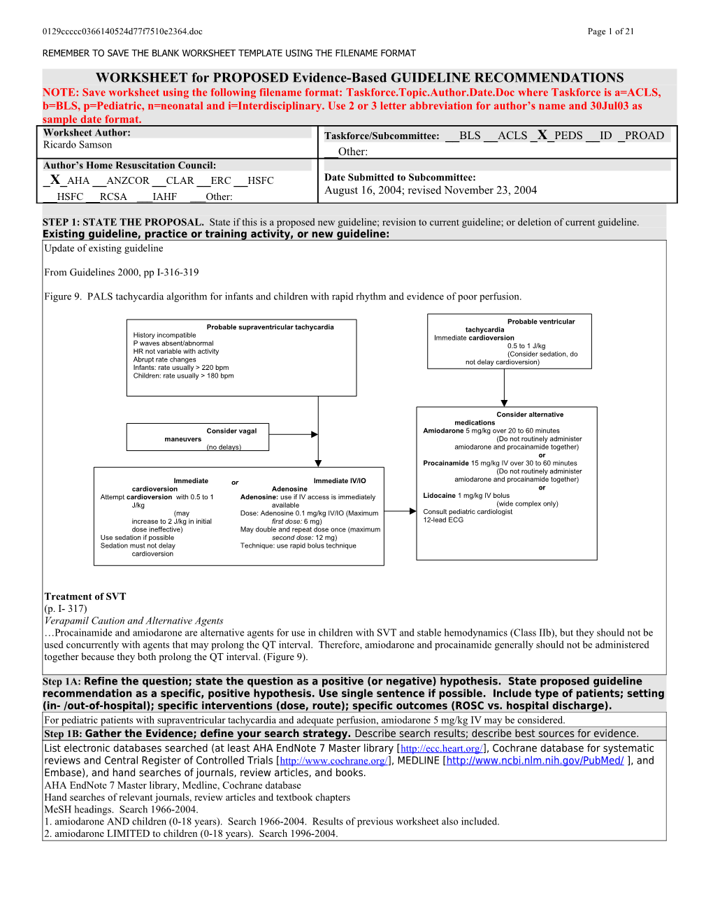 C2005 Evidence Evaluation Template - Nov.11, 2003 s1