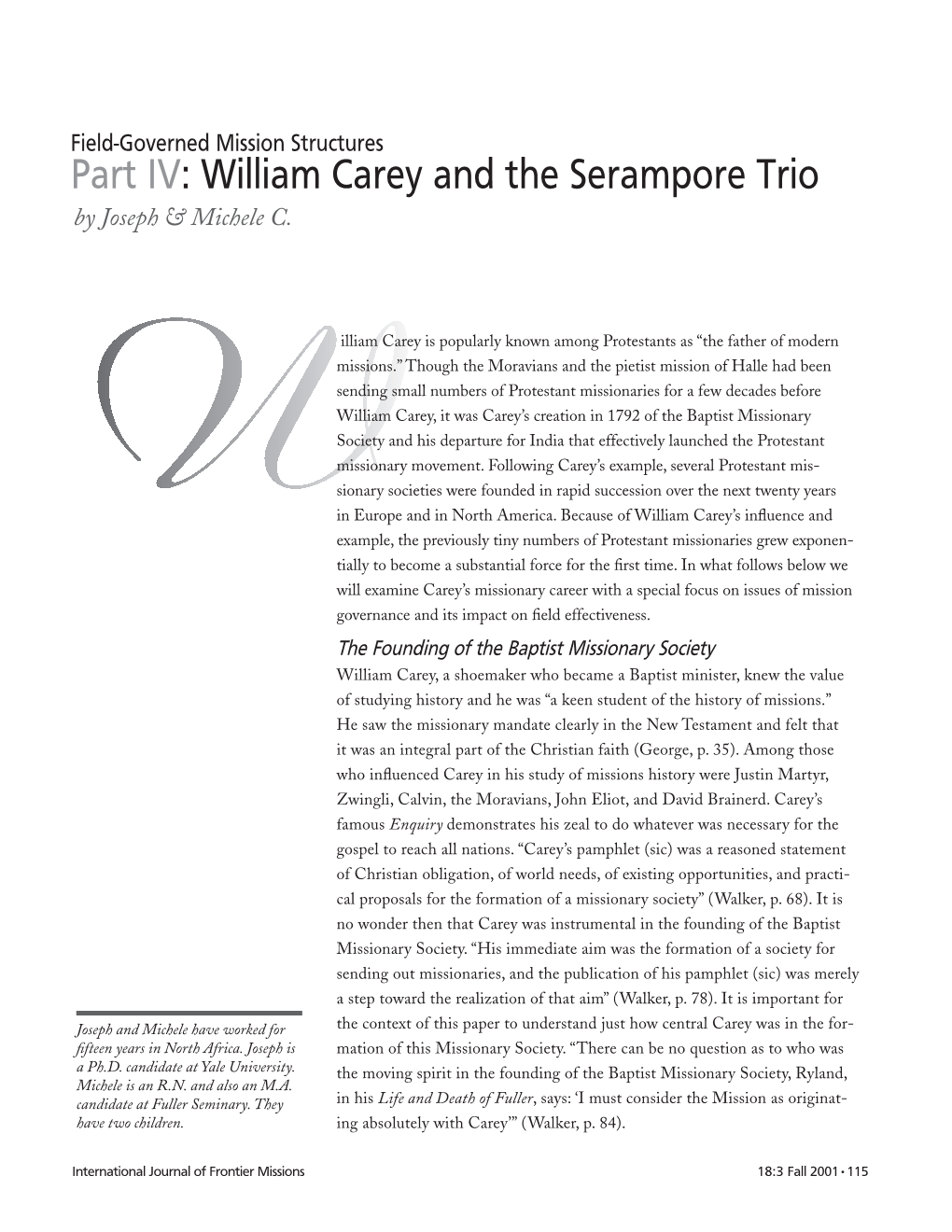 Carey and the Serampore Trio