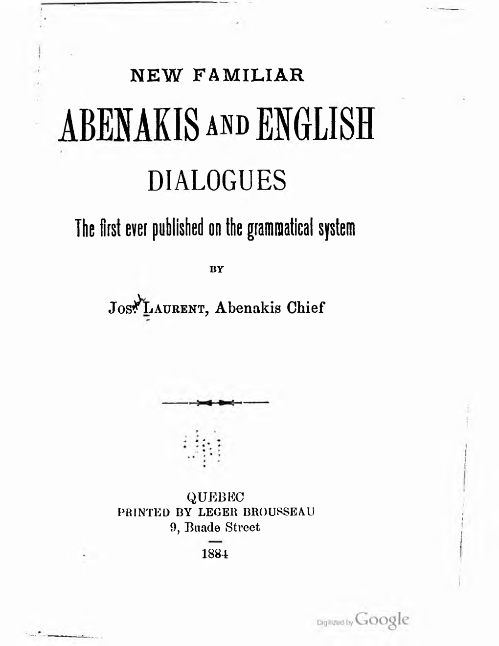 Abenaki Grammar Full Text