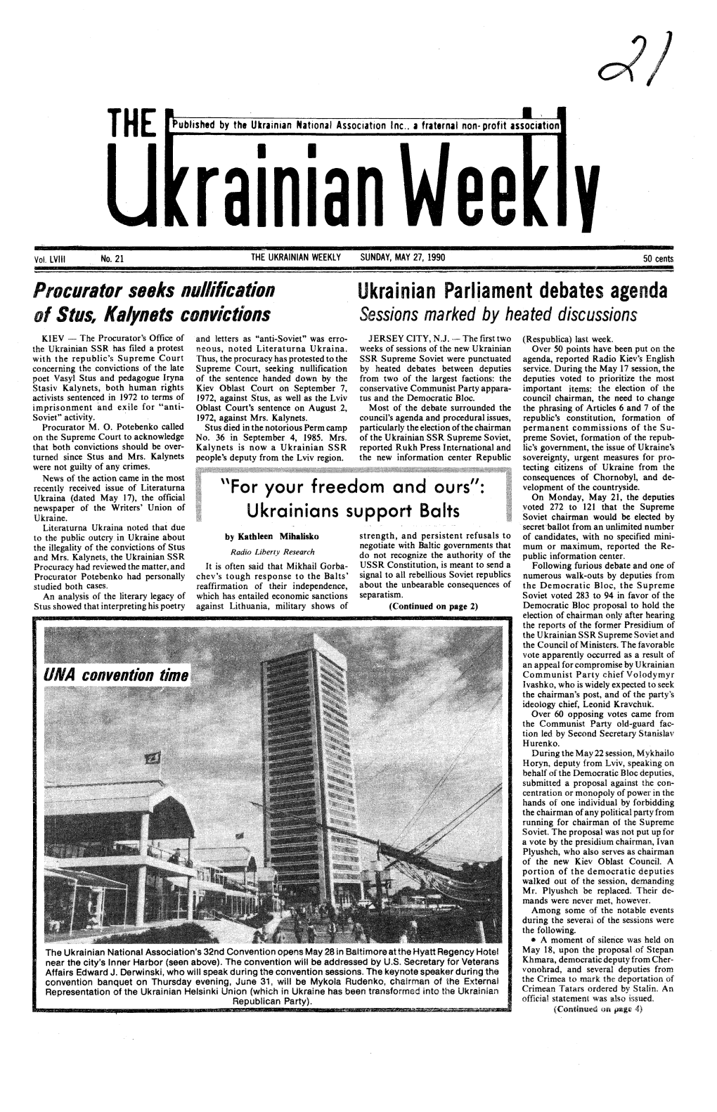 The Ukrainian Weekly 1990, No.21