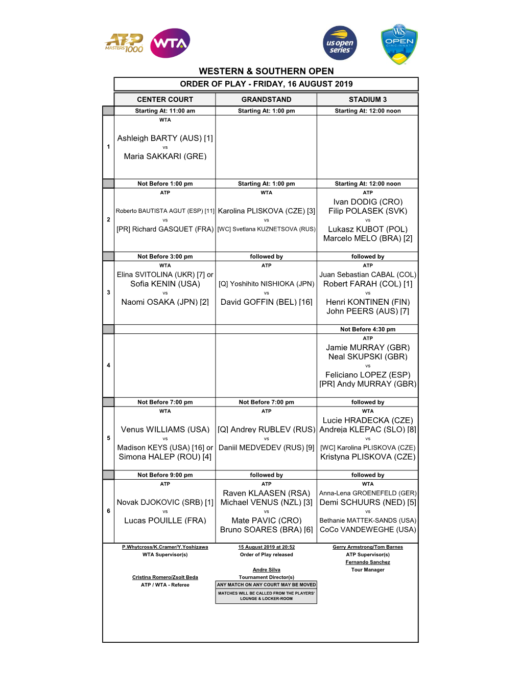 Western & Southern Open