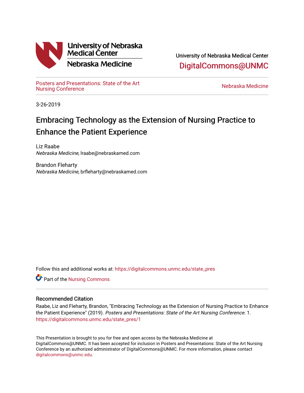 Embracing Technology As the Extension of Nursing Practice to Enhance the Patient Experience