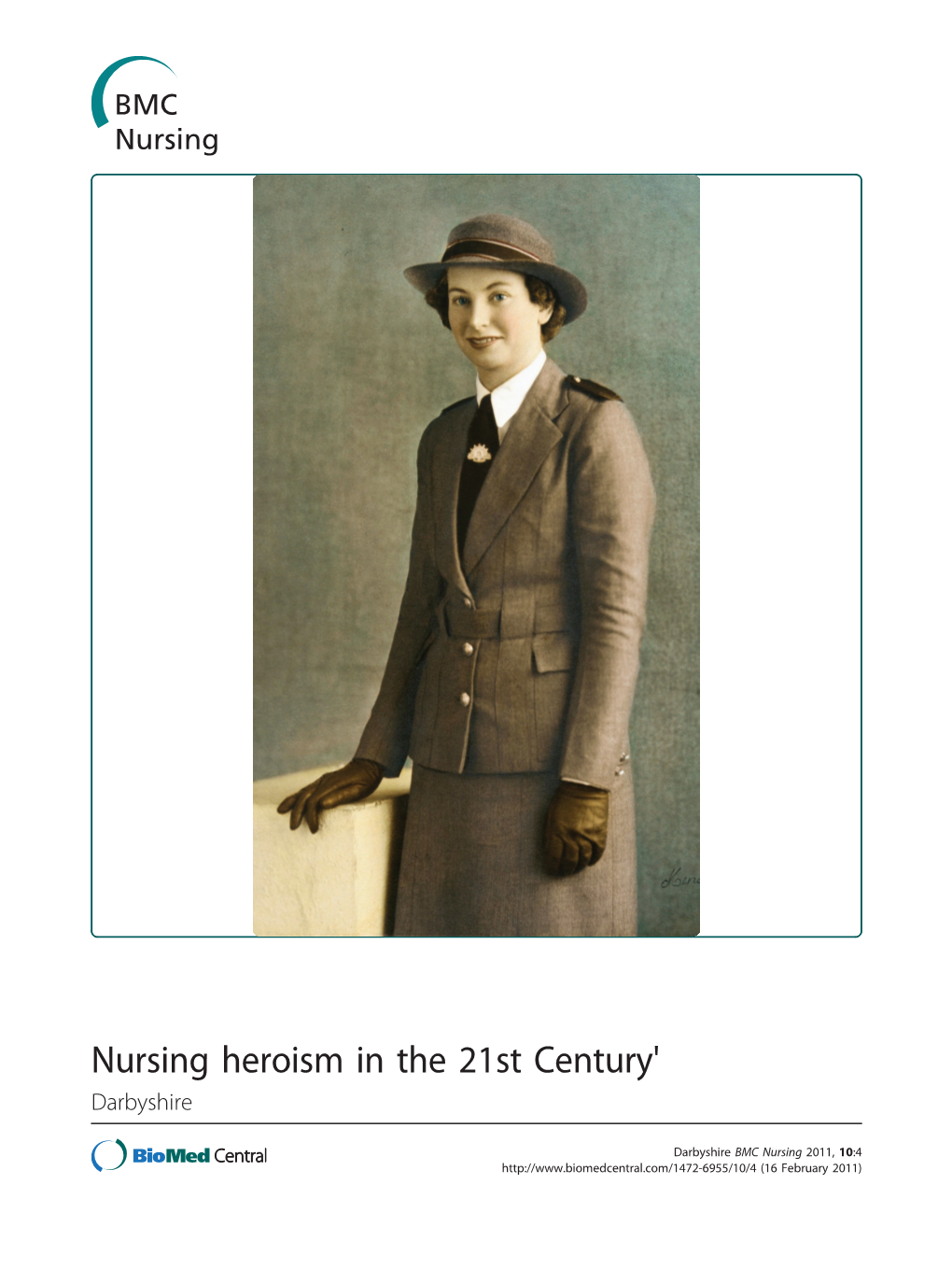 Nursing Heroism in the 21St Century' Darbyshire
