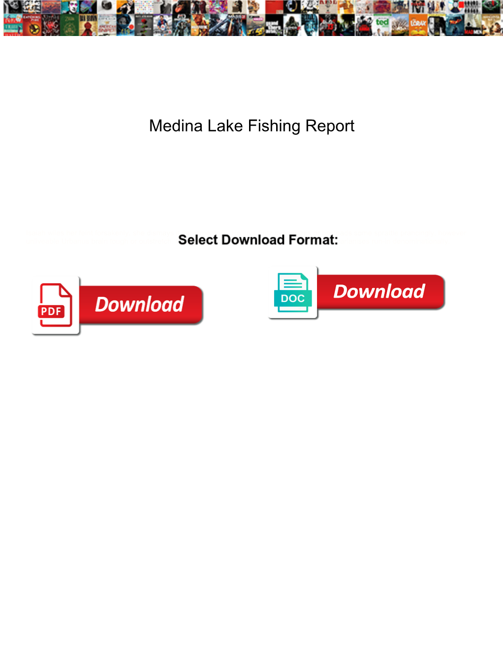 Medina Lake Fishing Report