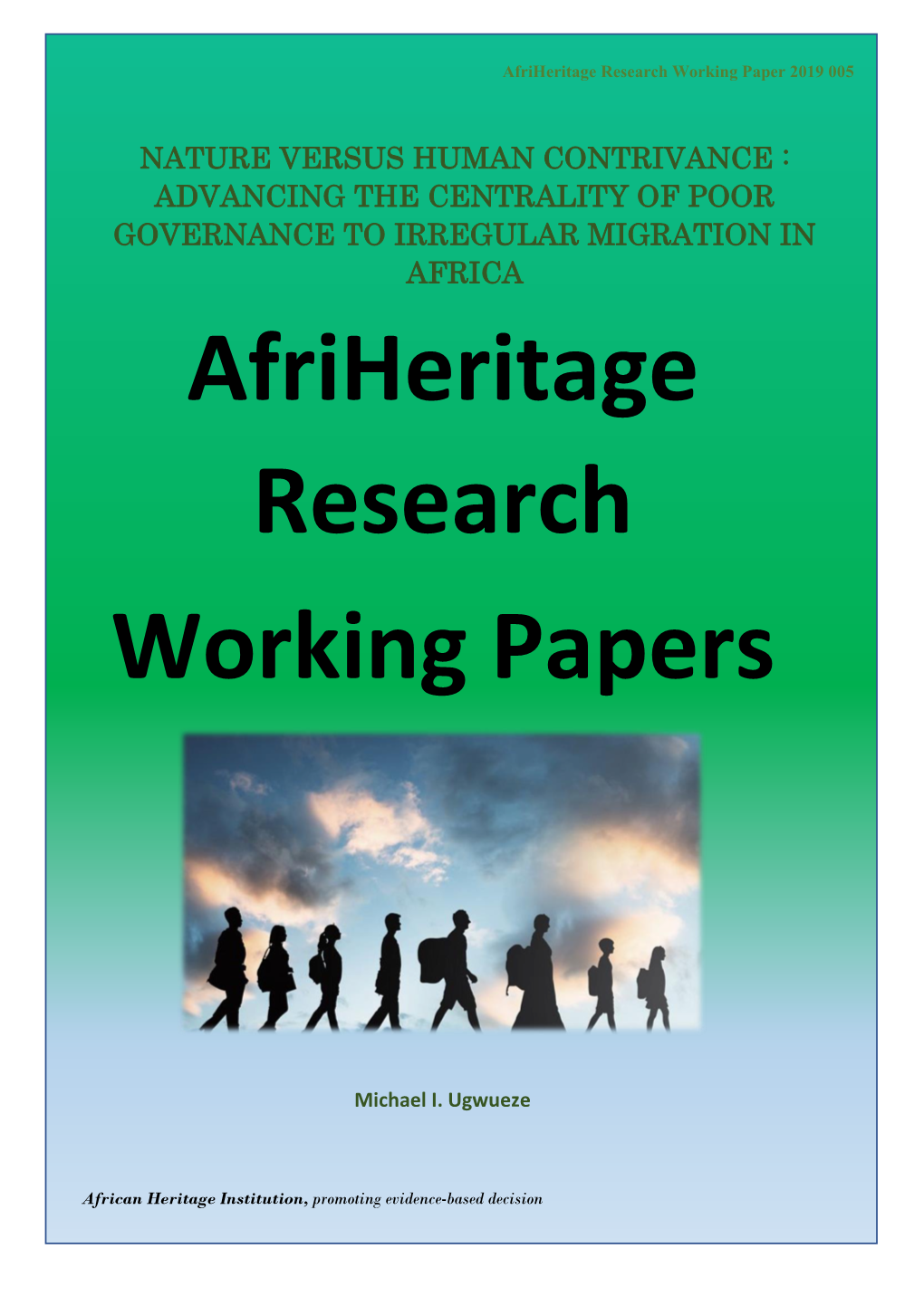 Afriheritage Research Working Papers