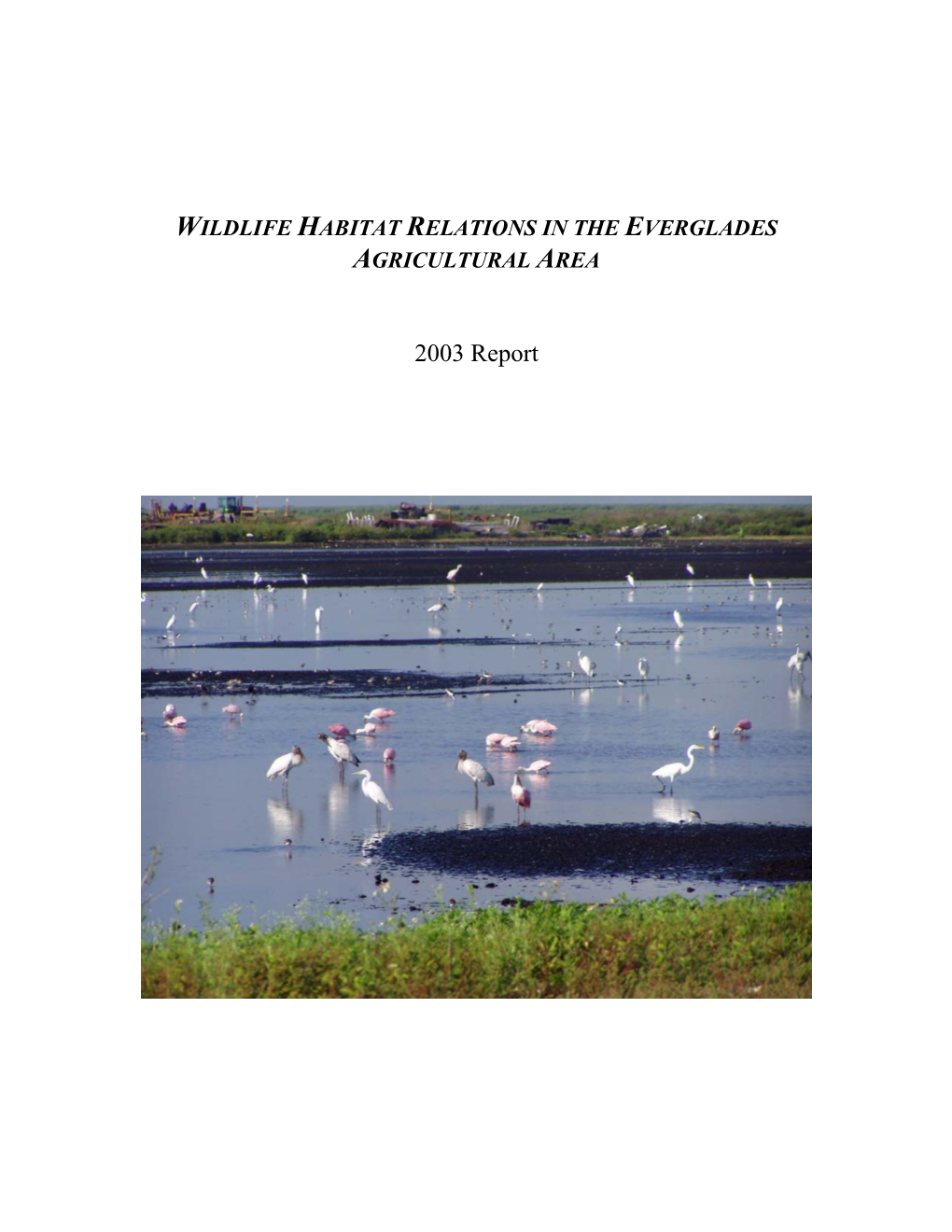 Wildlife Habitat Relations in the Everglades Agricultural Area