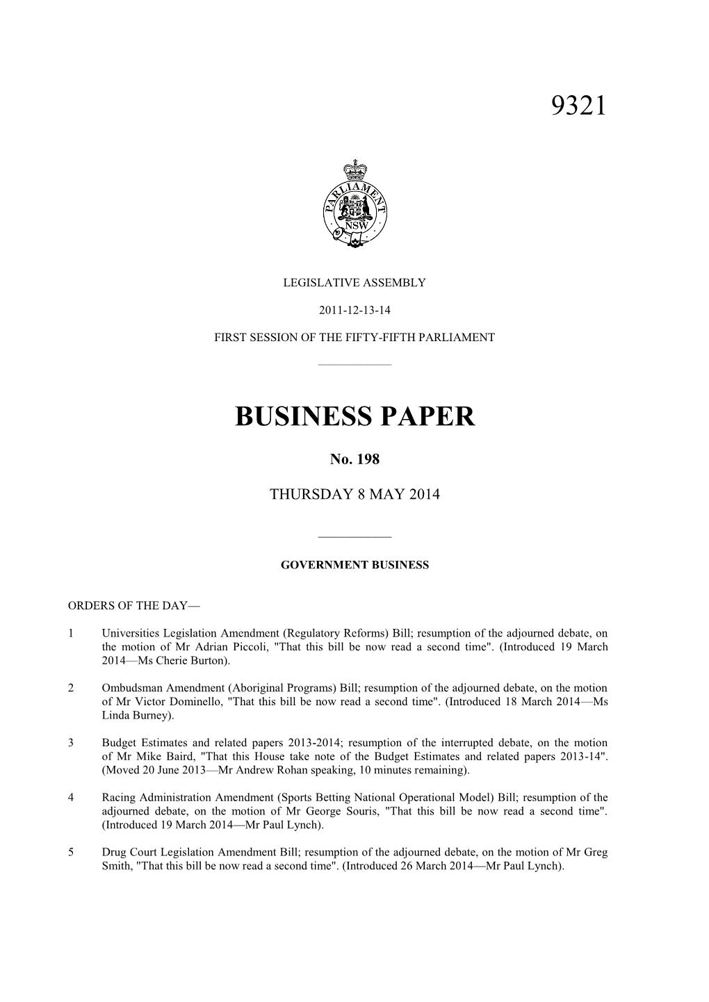 9321 Business Paper