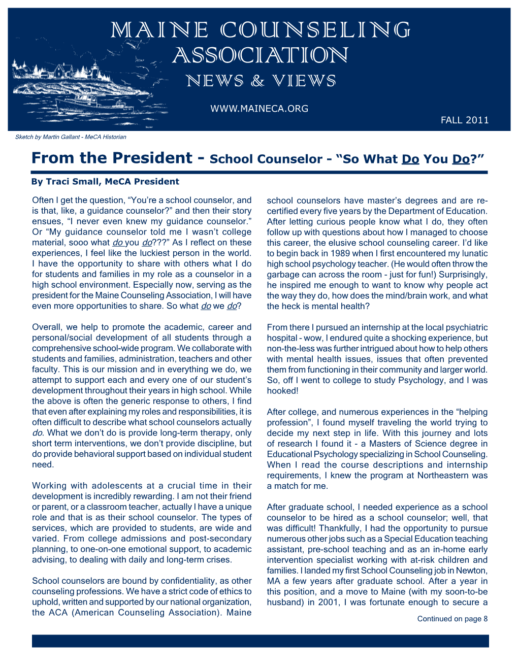 Fall 2011 Meca Newsletter