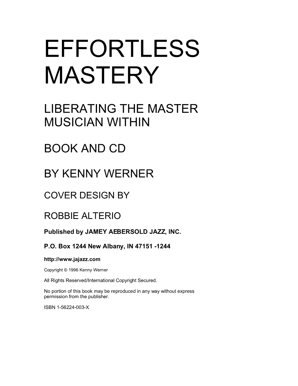 Effortless Mastery