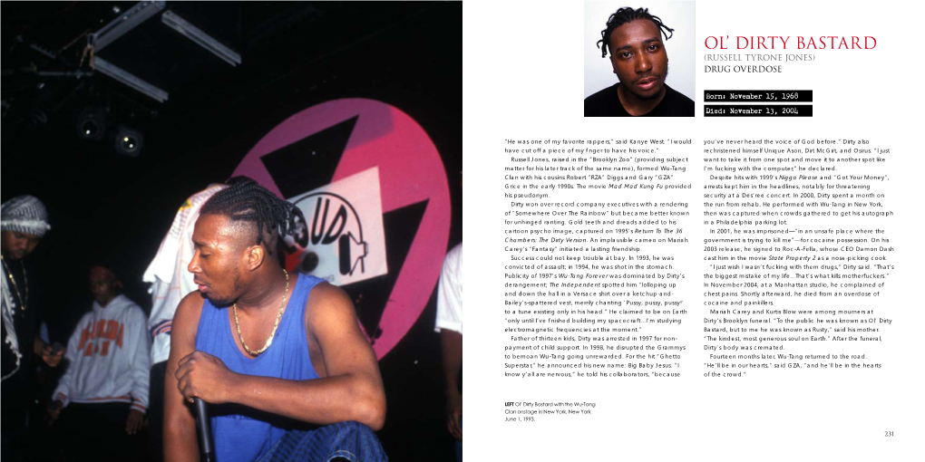 Ol' Dirty Bastard