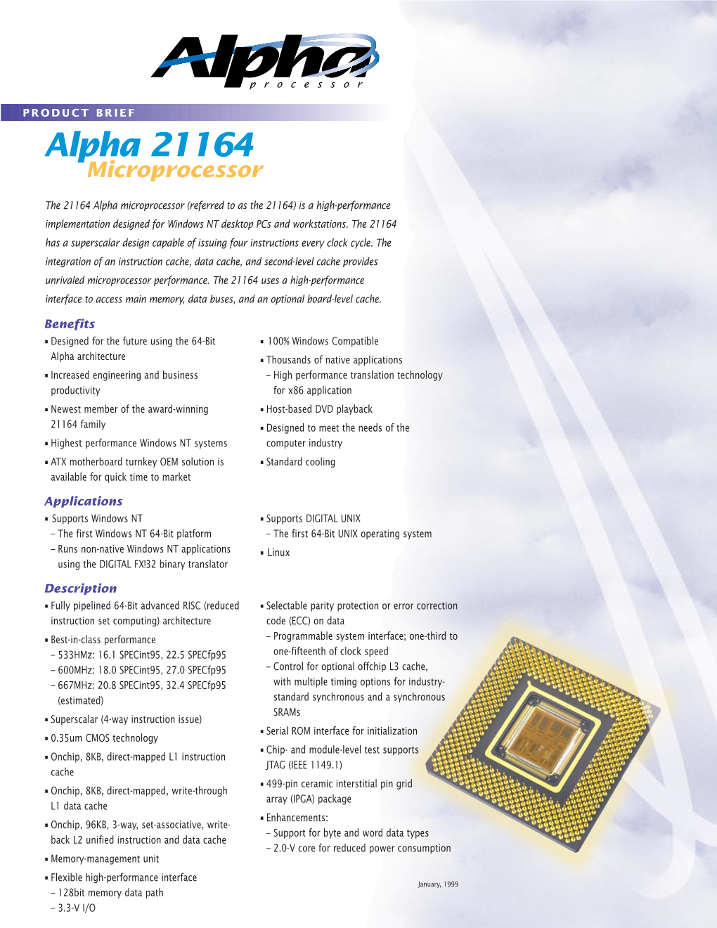 Alpha 21164 Microprocessor