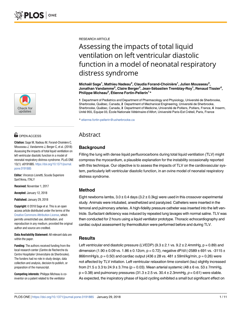 Assessing the Impacts of Total Liquid Ventilation on Left Ventricular Diastolic Function in a Model of Neonatal Respiratory Distress Syndrome