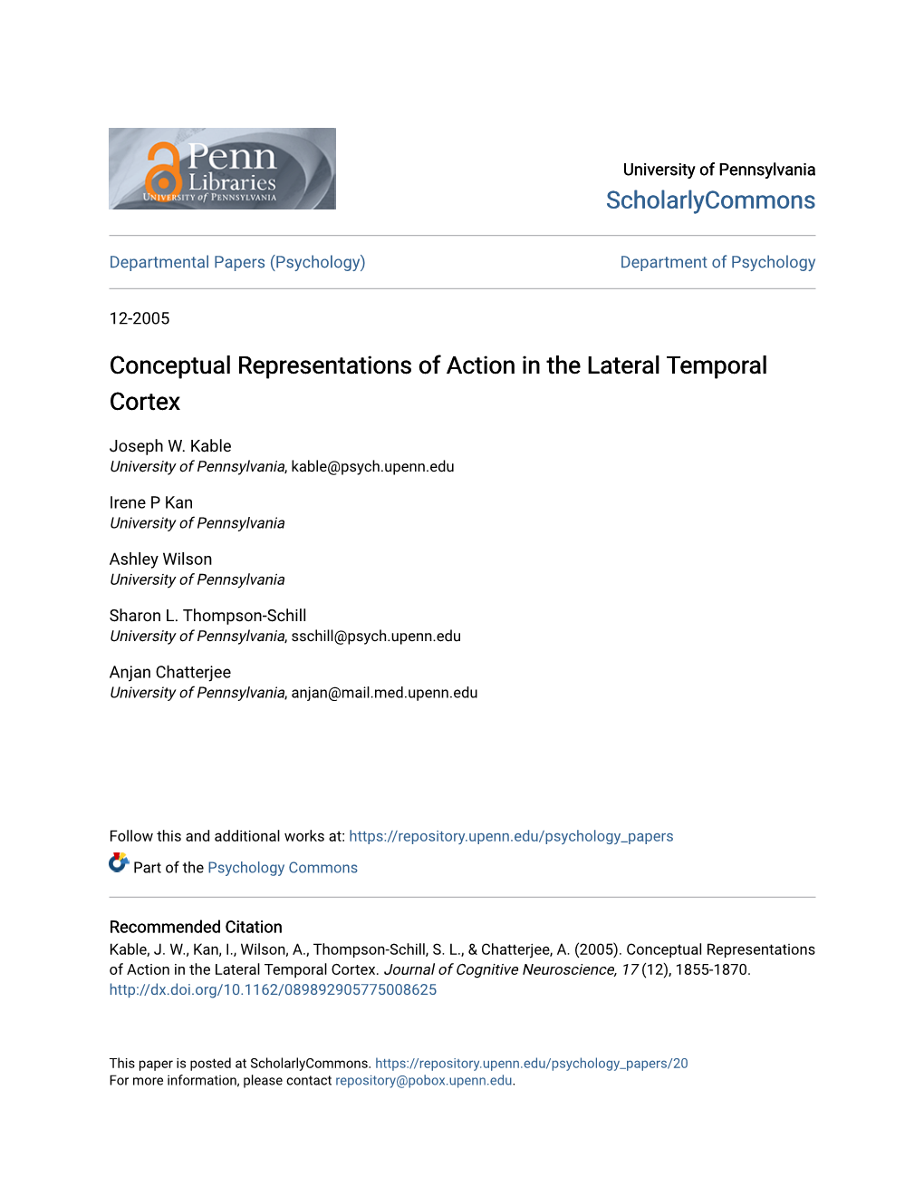 Conceptual Representations of Action in the Lateral Temporal Cortex