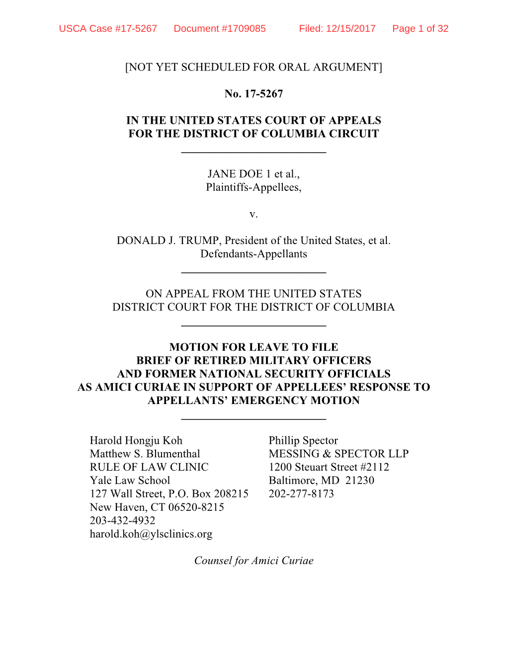 D.C. Circuit Amicus Brief