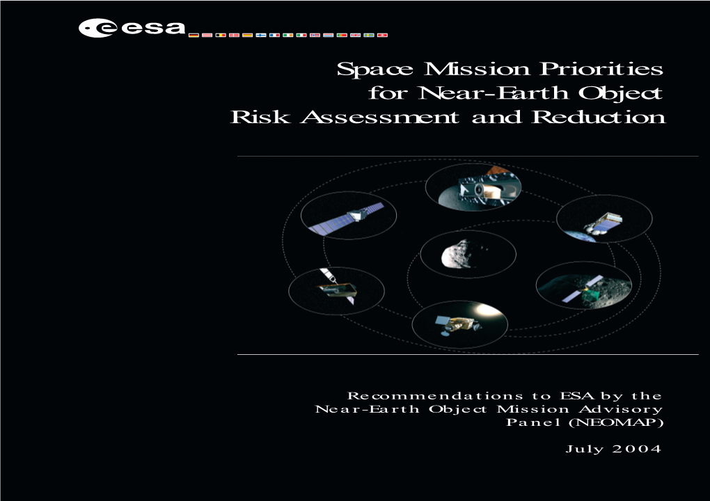 Space Mission Priorities for Near-Earth Object Risk Assessment and Reduction