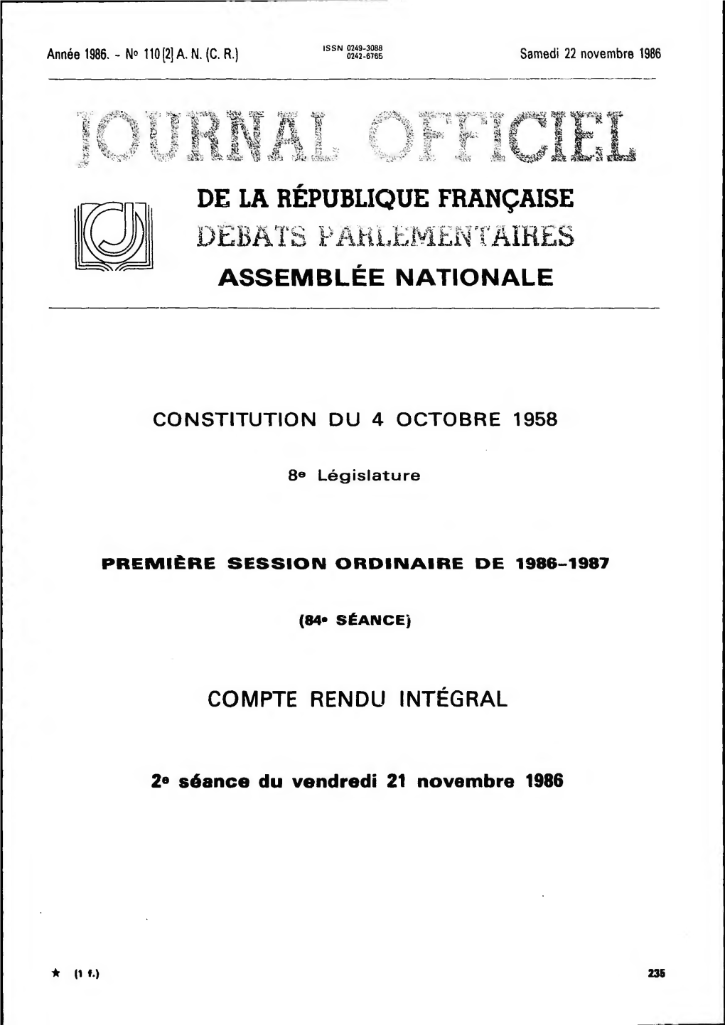 De La République Française