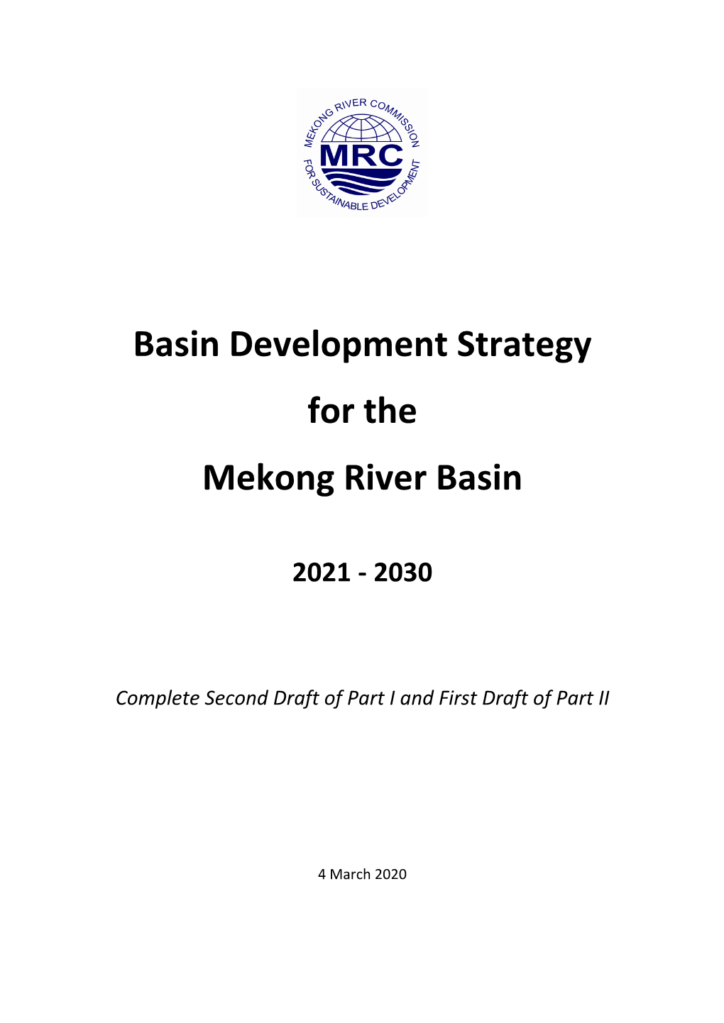 Draft Basin Development Strategy 2021-2030