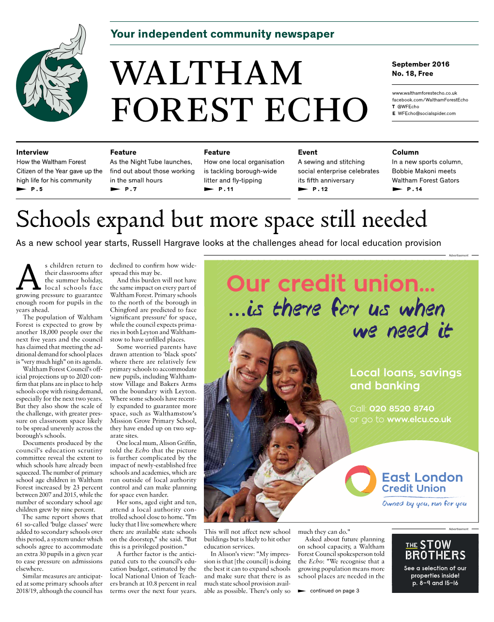 Waltham Forest Echo #18, September 2016