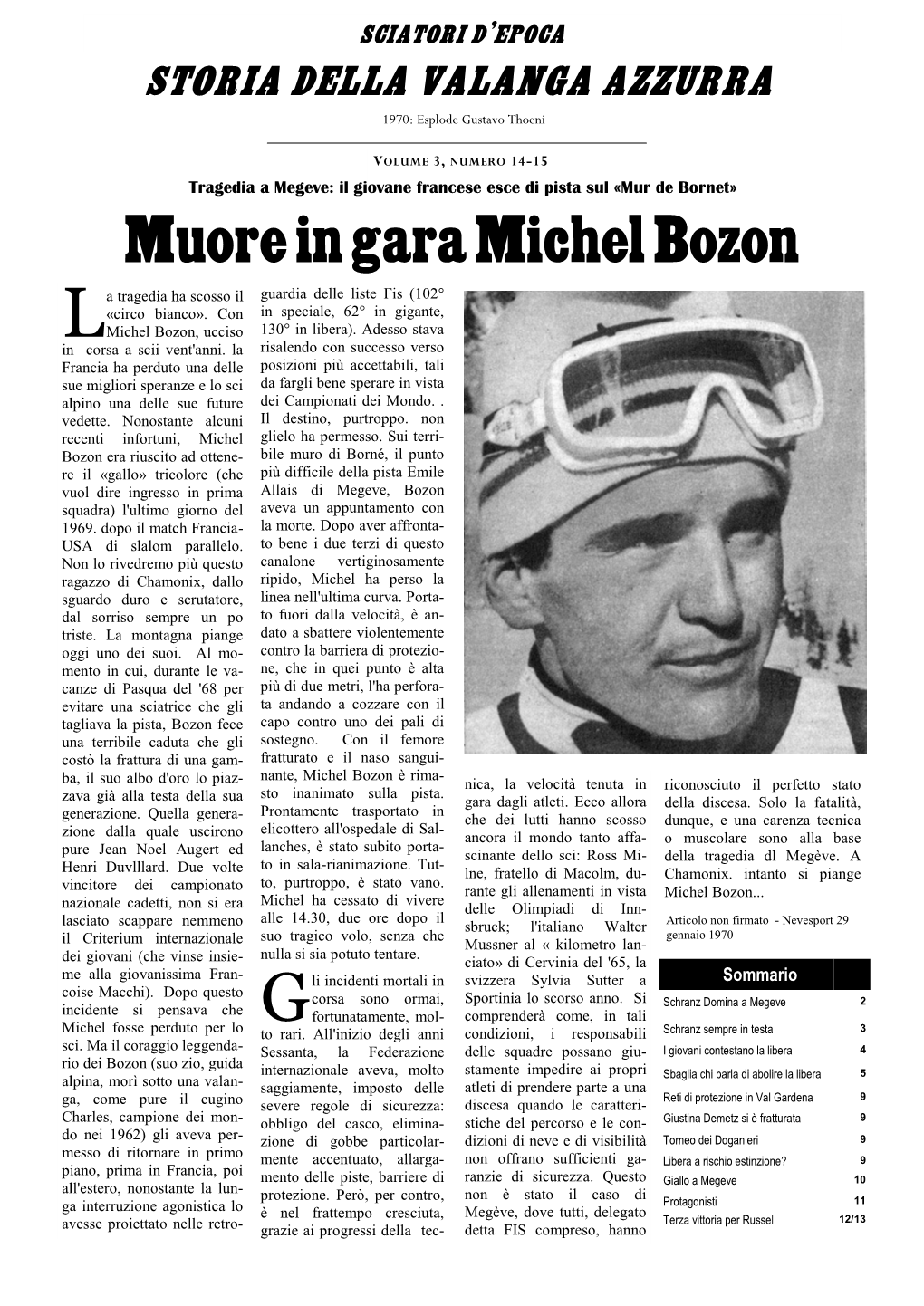 Muore in Gara Michel Bozon