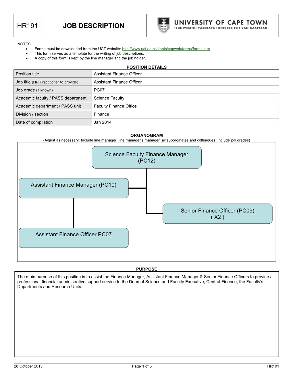 Forms Must Be Downloaded from the UCT Website s2