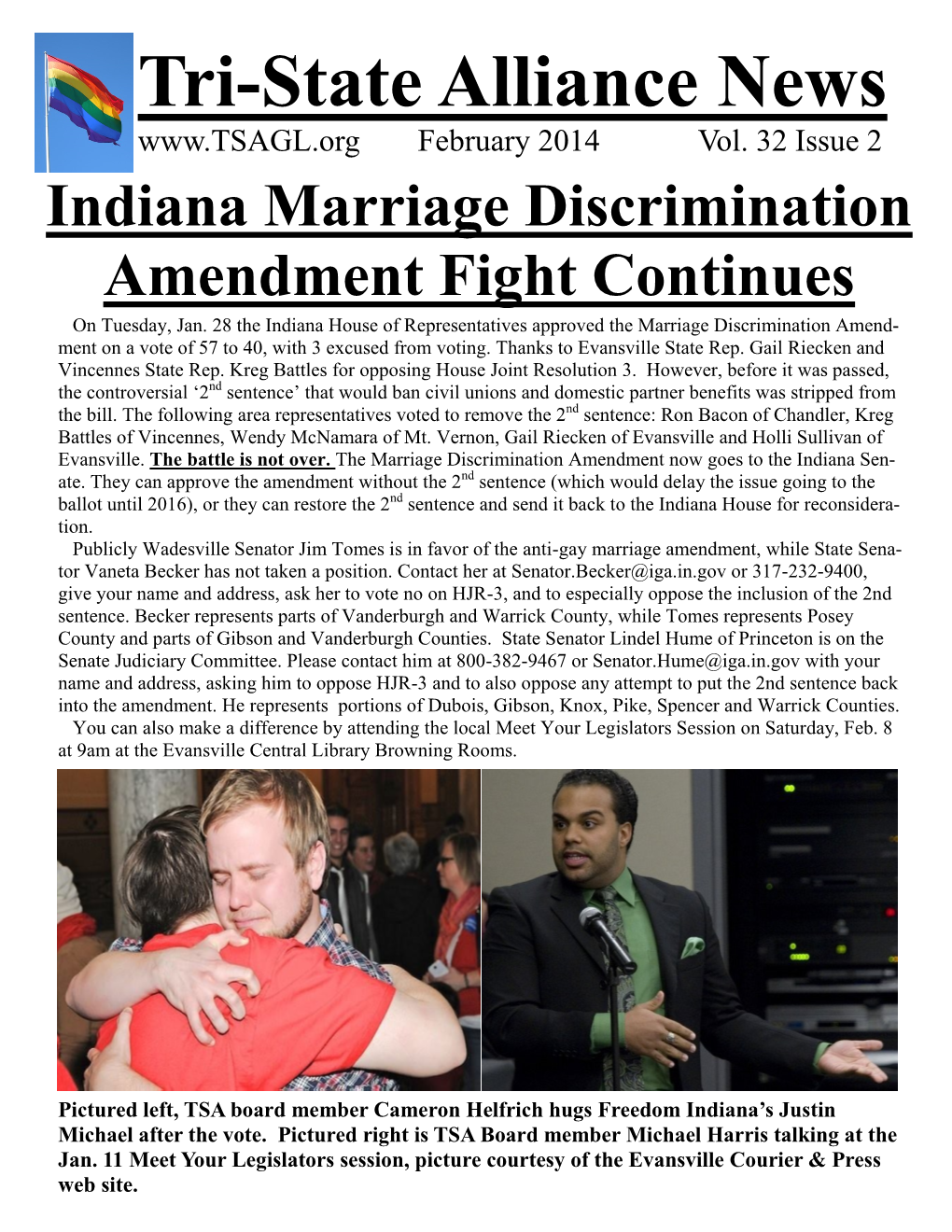 Tri-State Alliance News February 2014 Vol