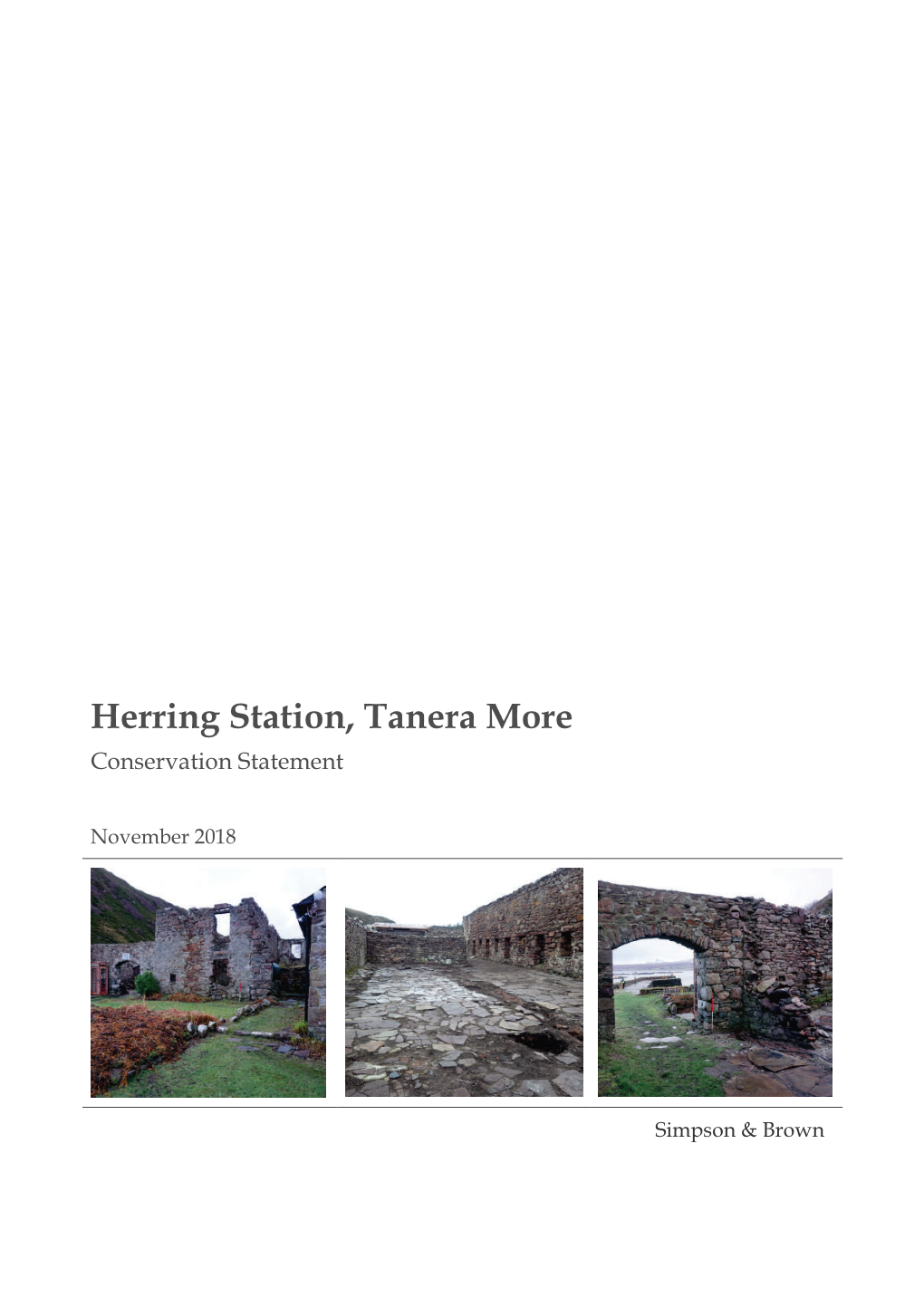 Herring Station, Tanera Mor: Conservation Statement