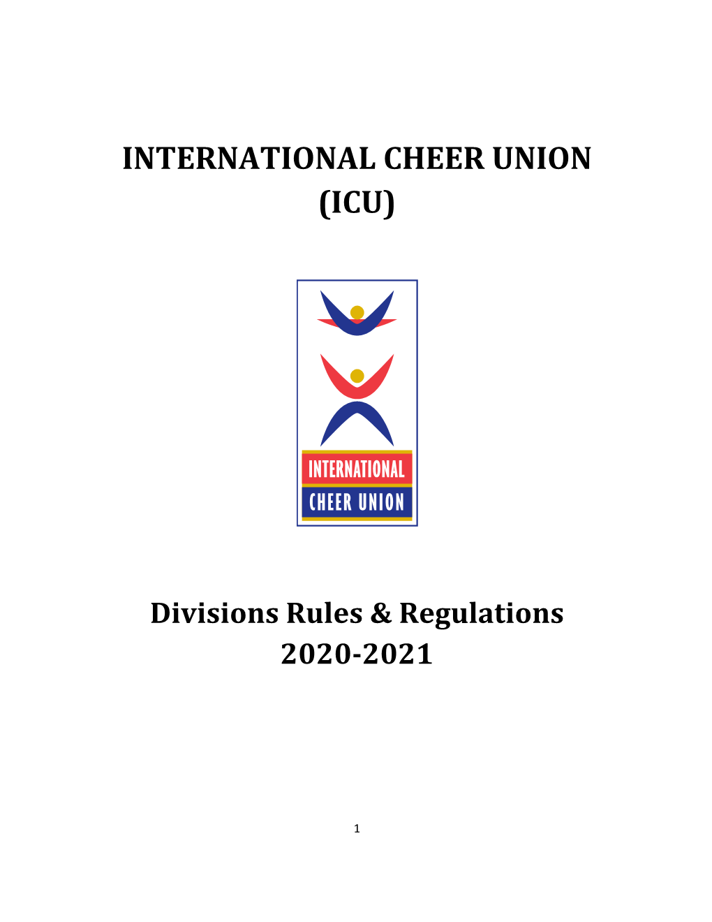 ICU Divisions / Rules / Regulations 2020-2021