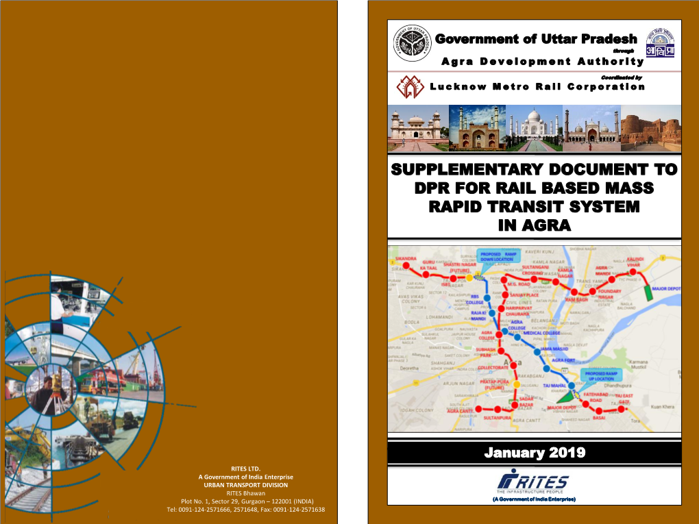 Supplementary Document to Dpr for Rail Based Mass Rapid Transit System in Agra